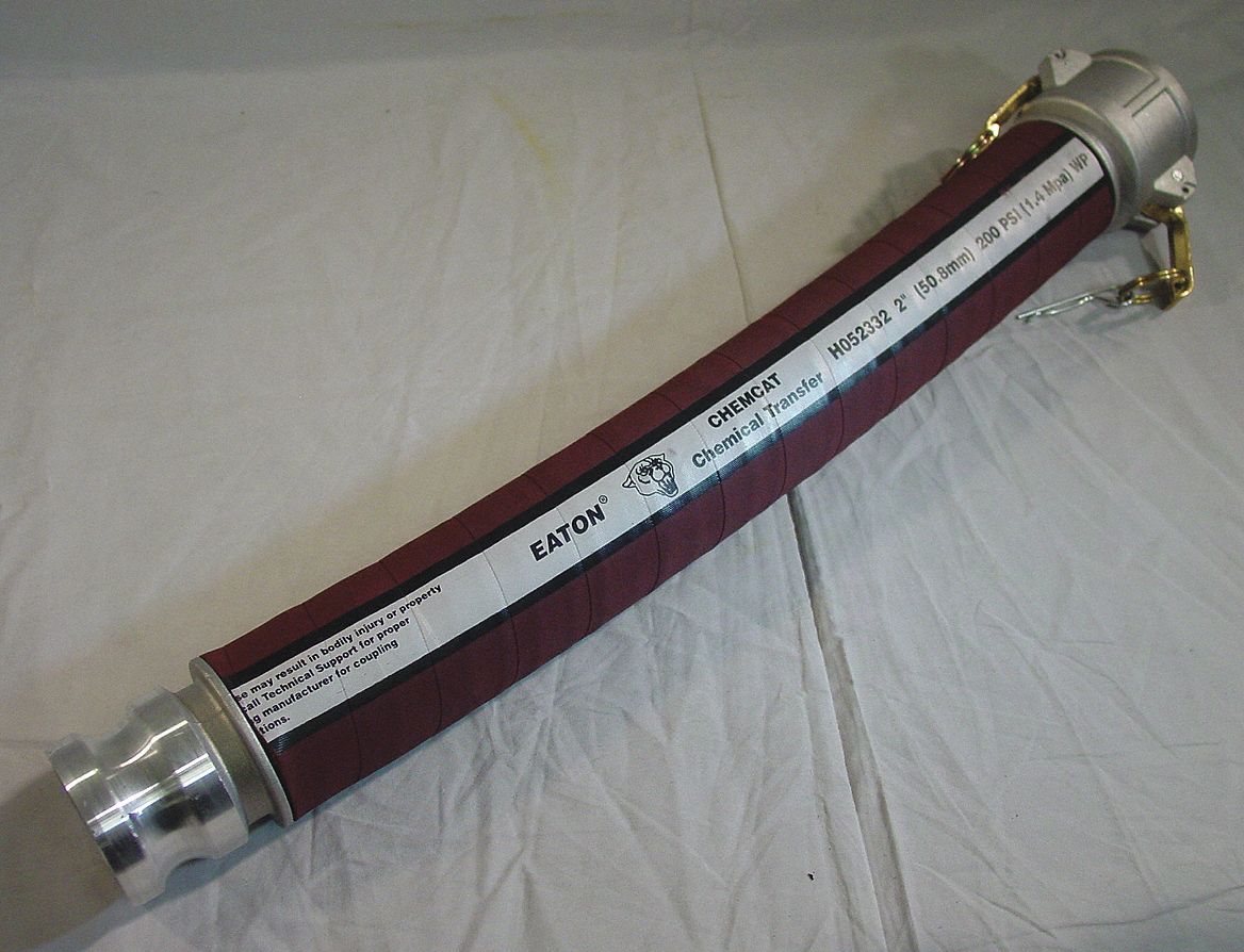 Chemical Hose Assembly: 1 1/2 in Hose Inside Dia., Purple, 15 ft Hose Lg