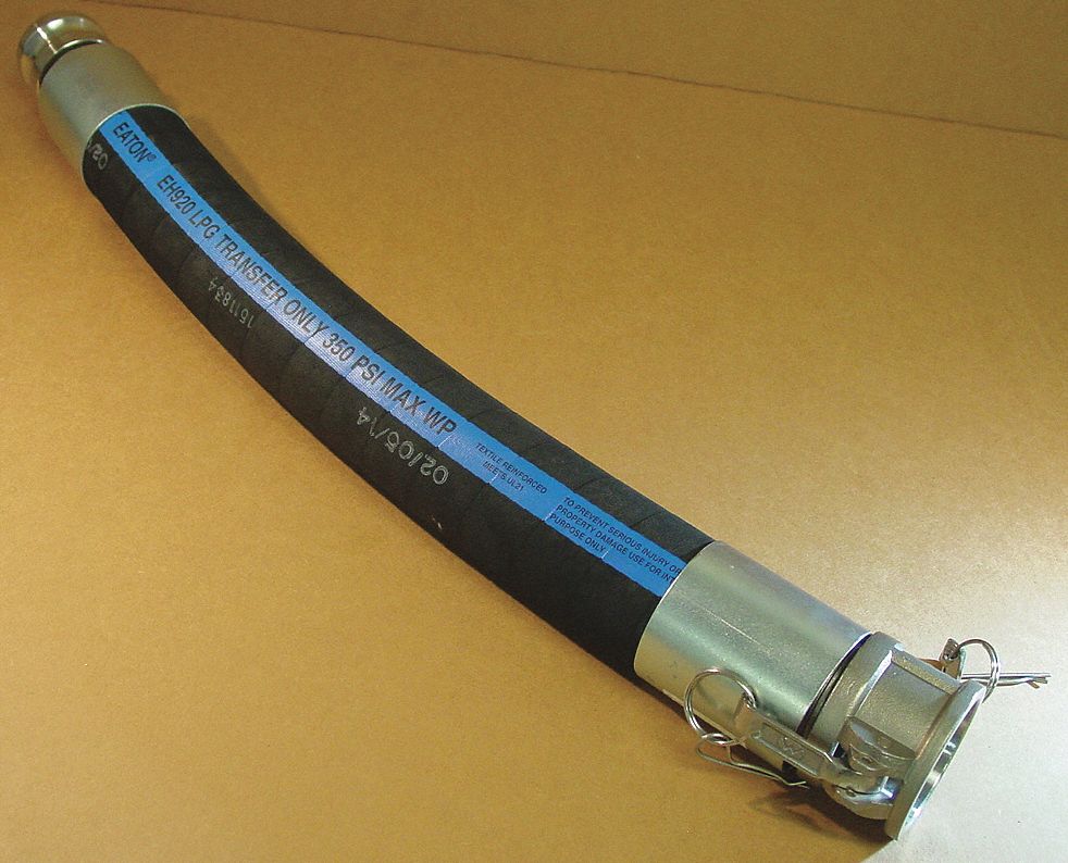 Liquid Propane Hose: 2 in Hose Inside Dia., 350 psi, 20 ft Hose Lg