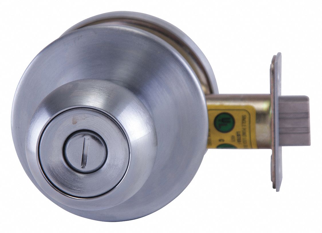BEST Knob Lockset, Mechanical, Knob, Cylindrical, Privacy, 1 45CX01