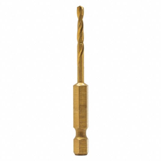 DEWALT, 1 in Flute Lg, 2 19/32 in Overall Lg, Hex Shank Drill Bit 45CY59DD5108 Grainger