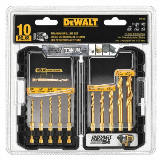 DEWALT Twist Drill Bit Set, 135° - 45CY82|DD5160 - Grainger