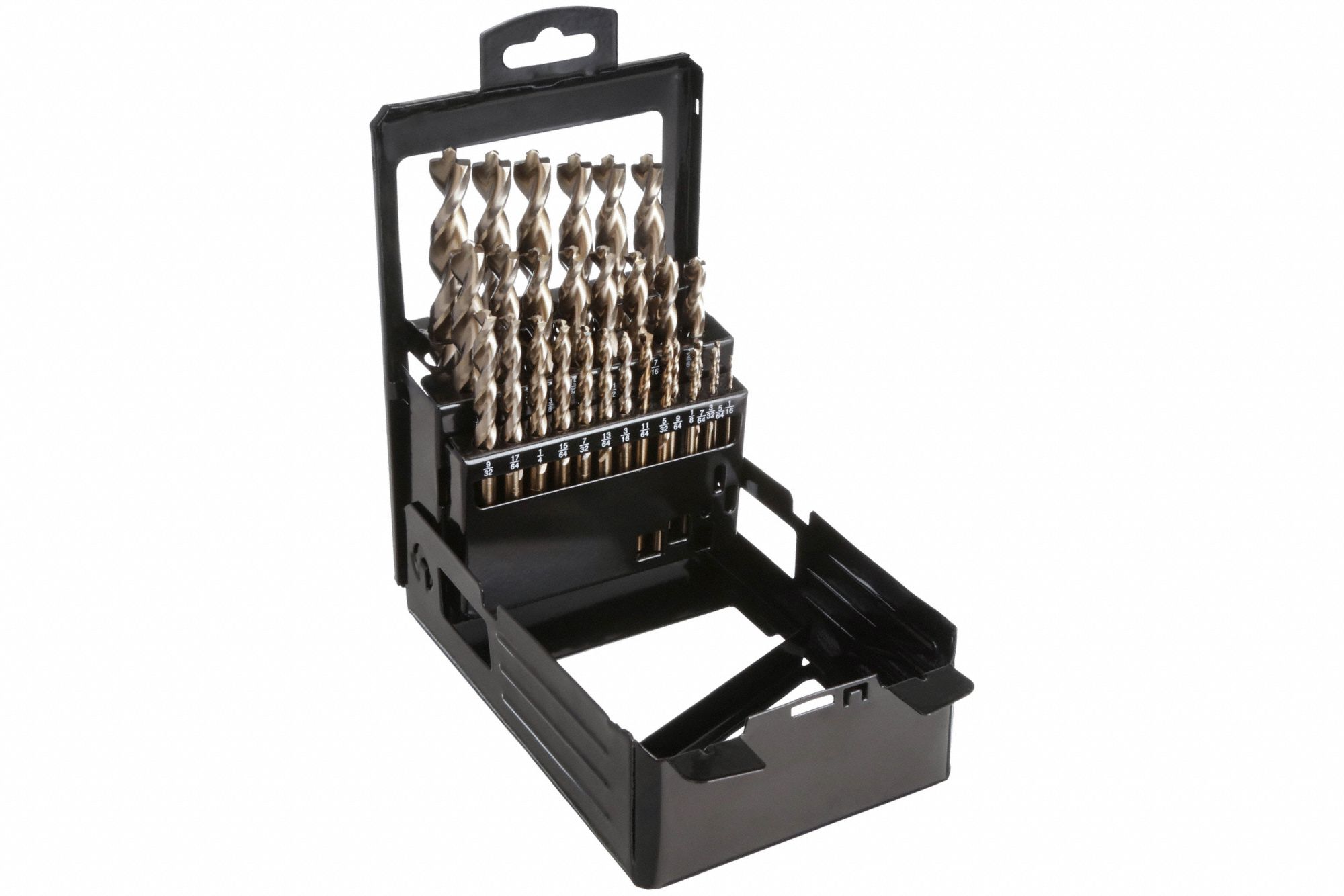 JOBBER LENGTH DRILL SET, 1/16 IN SMALLEST DRILL BIT, ½ IN LARGEST DRILL BIT SIZE