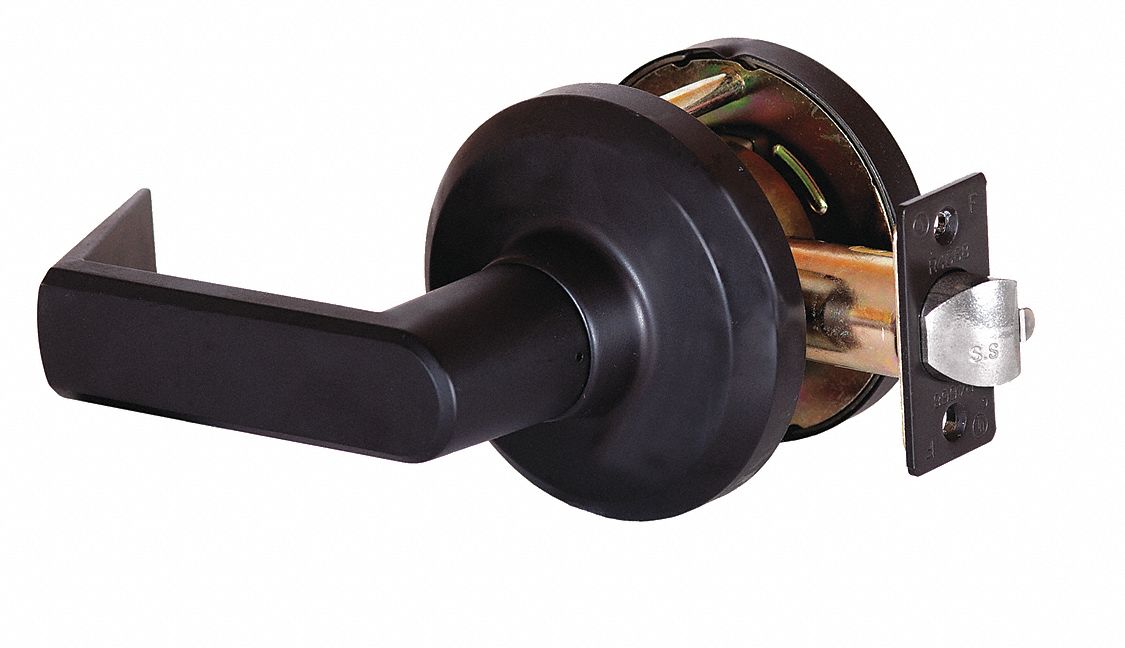 Door Lockset: Classroom Security Lever Locksets, Bronze, ADA Compliant