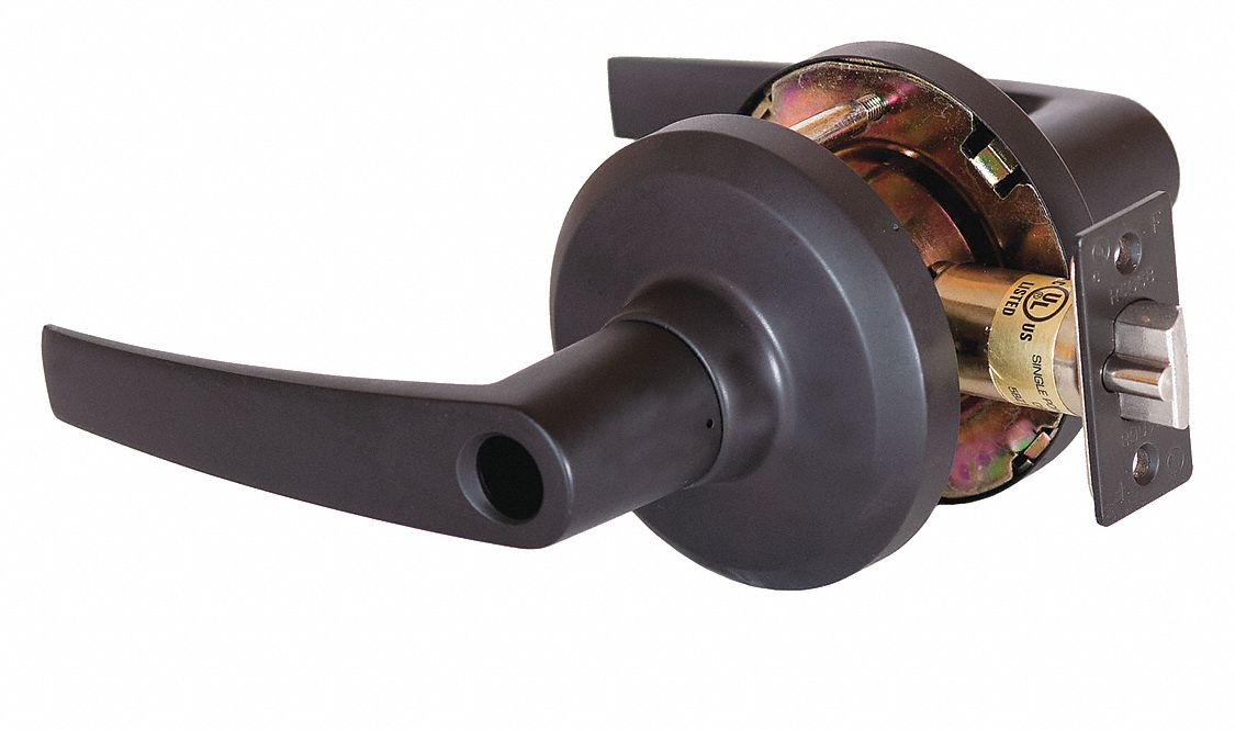 Door Lockset: Classroom Lever Locksets, Bronze, ADA Compliant, SFIC