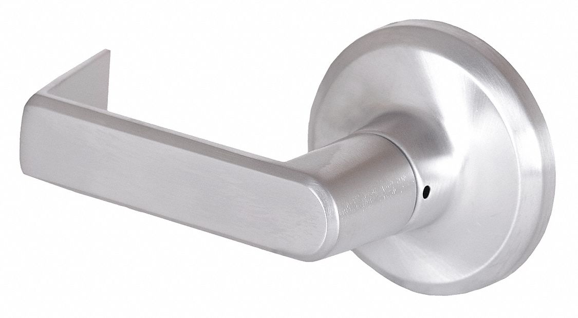 Door Lockset: Dummy Lever Locksets, Chrome, ADA Compliant