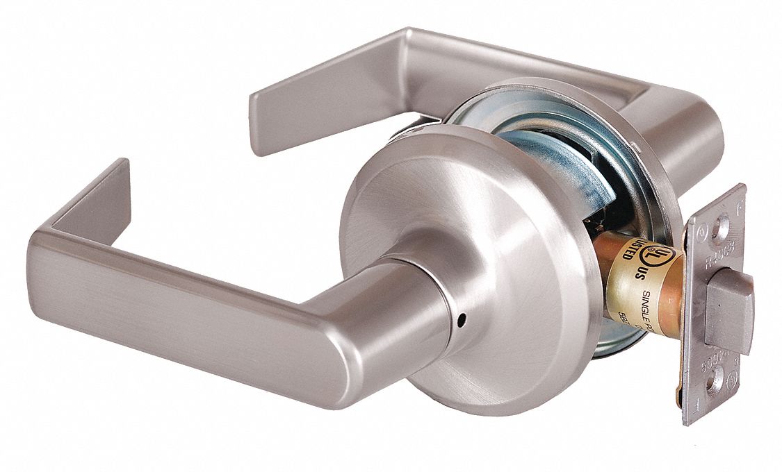 DORMAKABA, Passage Lever Locksets, Nickel, Door Lockset 45DH77