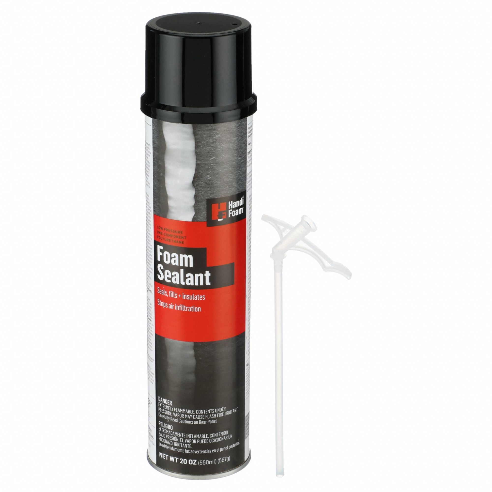 HANDIFOAM, Straw Grade, Cream, Insulating Spray Foam Sealant 45DK68P30101 Grainger