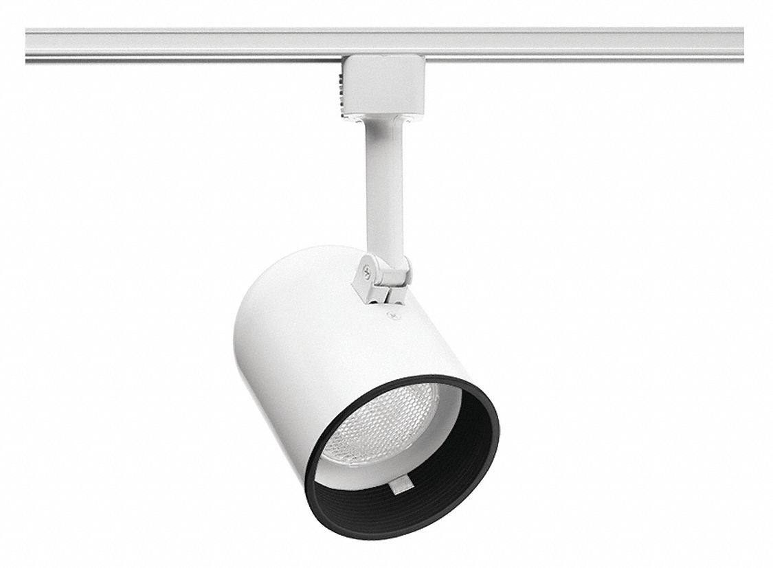 Incandescent, White with Black Baffle, Track Lighting Head 45DL84