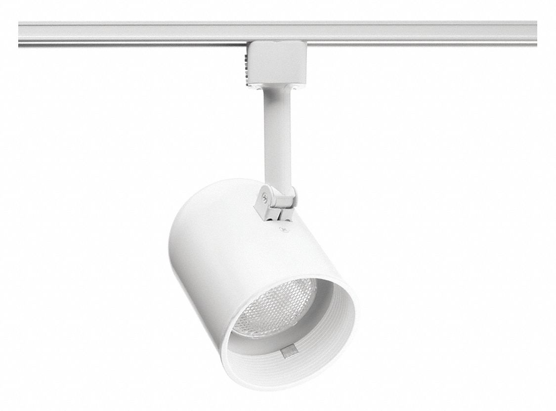 Incandescent, White with White Baffle, Track Lighting Head 45DL85