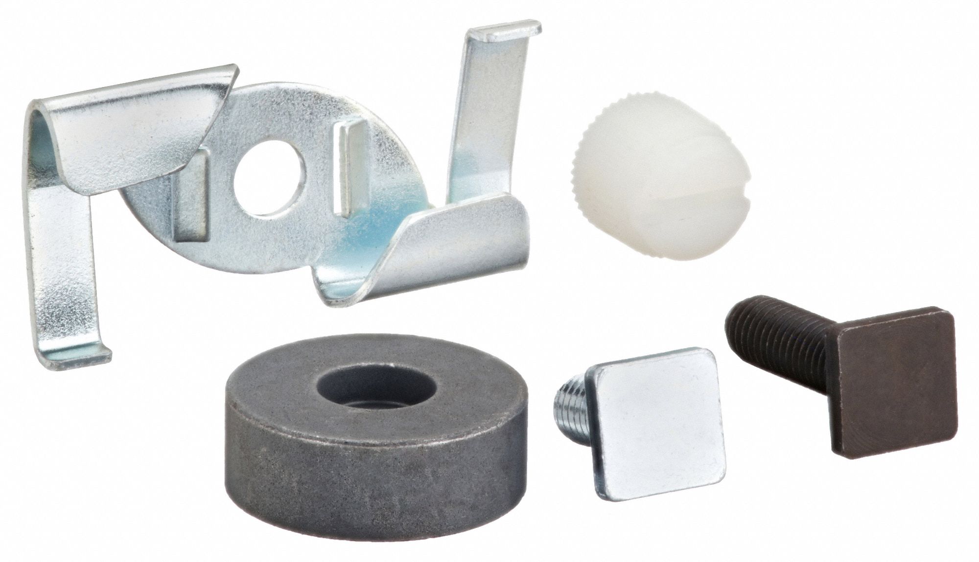 Silver, TBar Attachment Clip for 9/16 in Flush or Drop Tile Ceiling, T