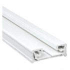 TRACK SECTION, J COMPATIBLE WITH TRACK, WHITE, 1 CIRCUIT, 120V AC, 20 A, ALUMINUM