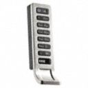Zinc,  Electronic Keyless Lock,  Keypad or Coded Key Fob,  Finish Brushed Nickel