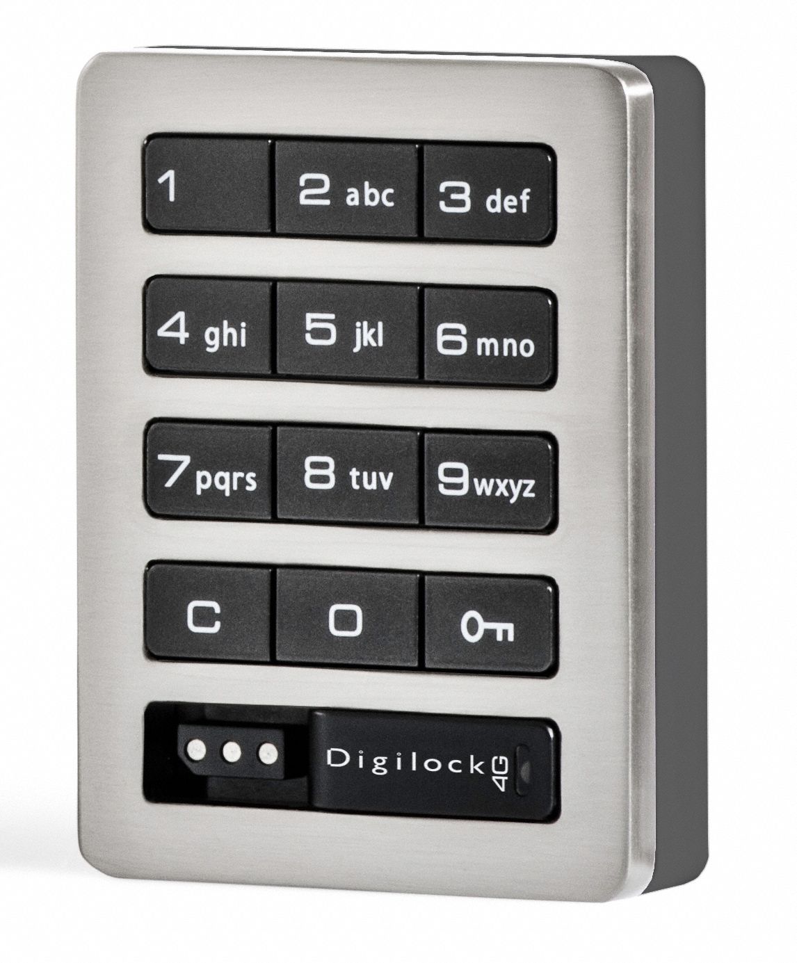DIGILOCK Zinc, Electronic Keyless Lock, Keypad or Coded Key Fob,