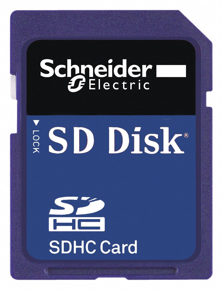 SCHNEIDER ELECTRIC Memory Module SD Card, 1GB 45DR37HMIZSD1GS