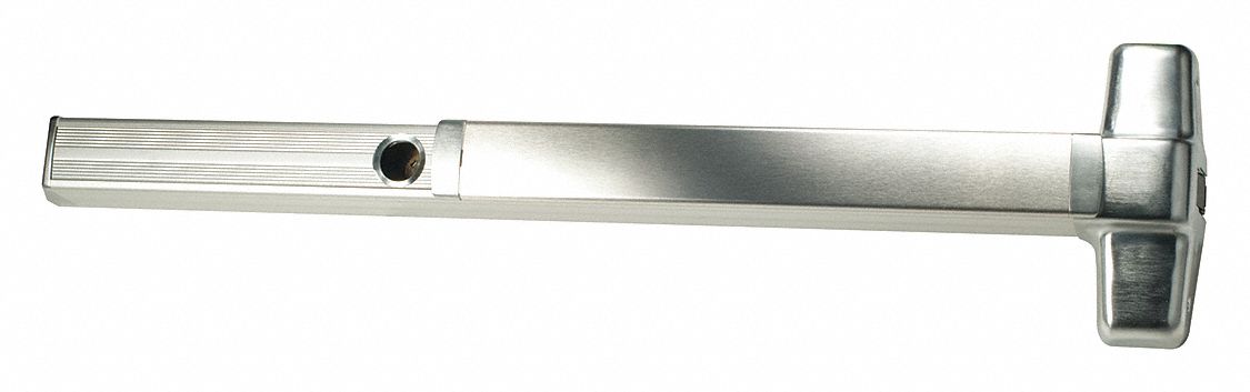 Exit Device: 3 ft Max Door Wd, Chrome