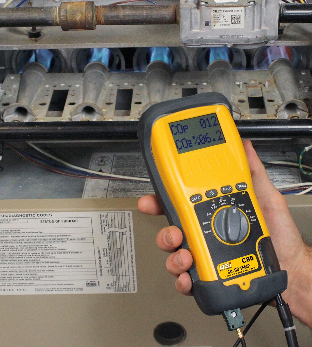 UEI TEST INSTRUMENTS Combustion Analyzer 45DR82C85 Grainger