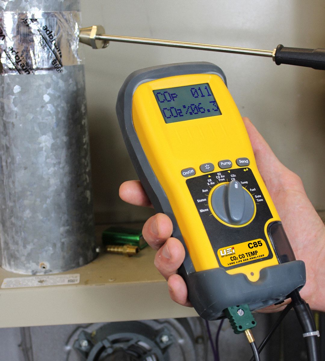 UEI TEST INSTRUMENTS Combustion Analyzer Kit 45DR83C85KIT Grainger