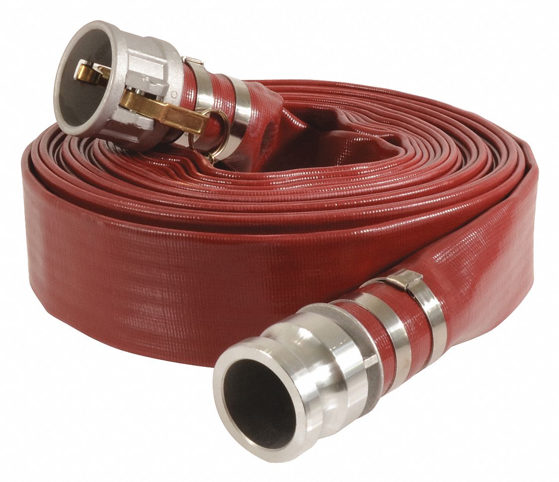  1-1/2 x 25ft PVC Lay Flat Water Pump Discharge Hose