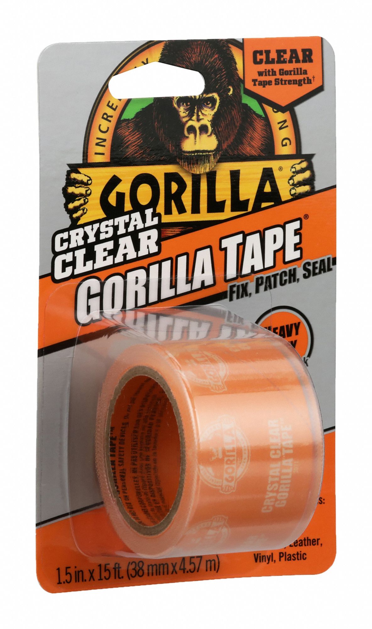 Gorilla Clear Repair Clear Duct Tape 1.5-in x 15-ft in the Duct