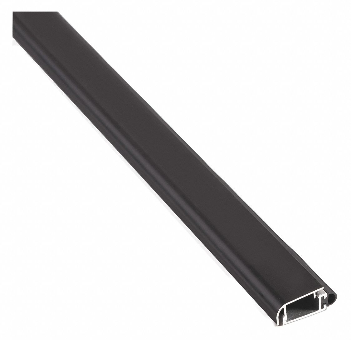 Door Weatherstripping: Screw-In Mounting, EPDM, 3 ft Overall Lg, 1 3/16 in Overall Wd