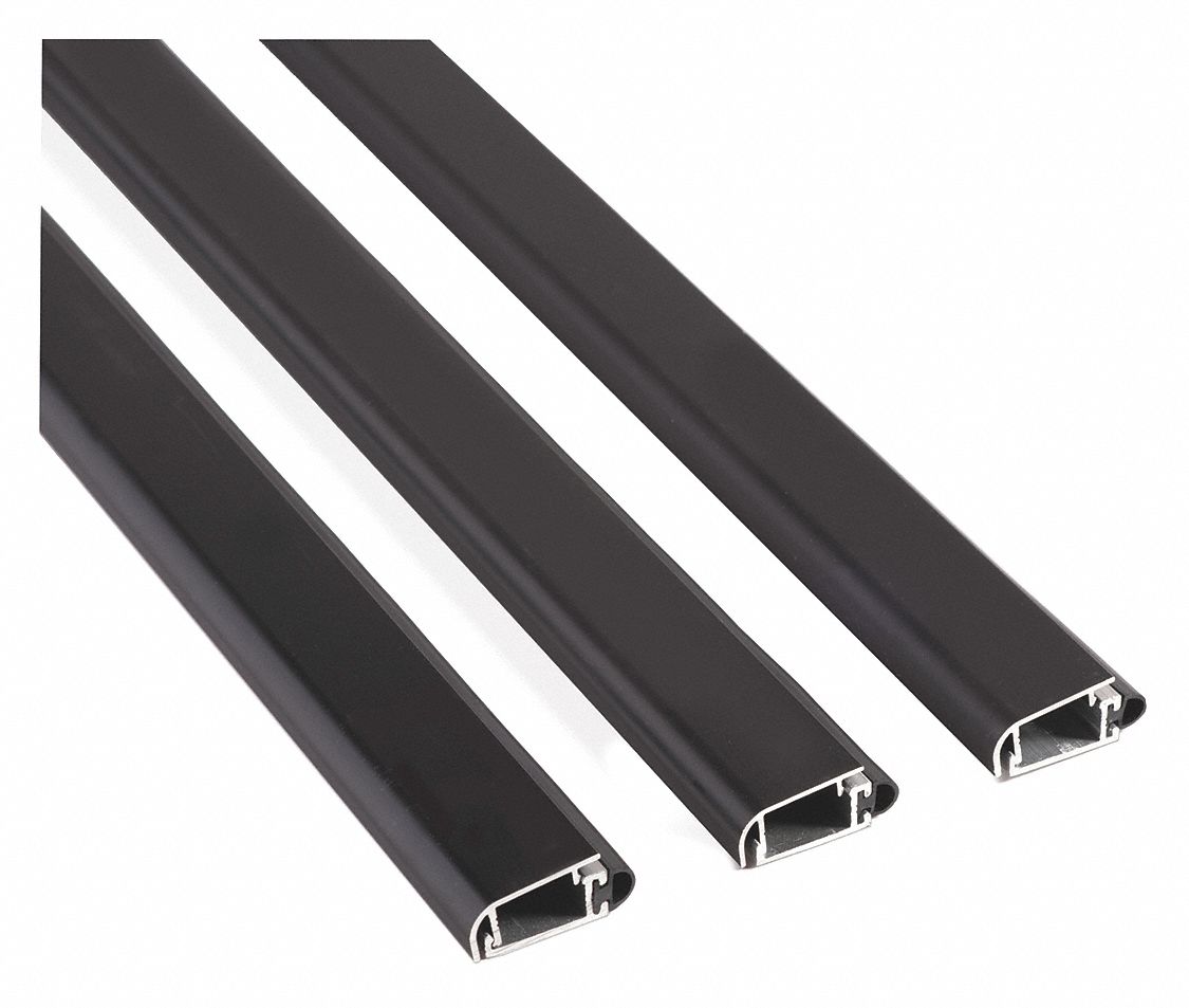 Door Weatherstripping: Screw-In Mounting, EPDM, 3 ft Overall Lg, 1 3/16 in Overall Wd