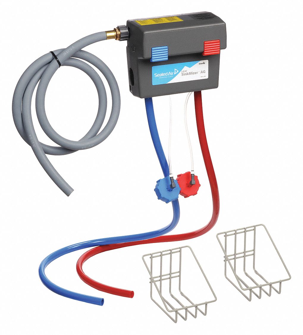 DIVERSEY, Wall Mount Dispenser, 2 Chemicals Dispensed, Dilution Control