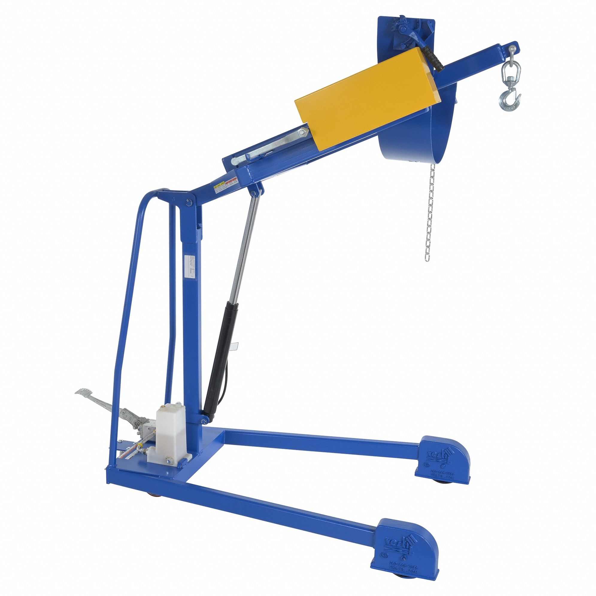 Drum Carrier,  40 in W,  Steel,  Blue