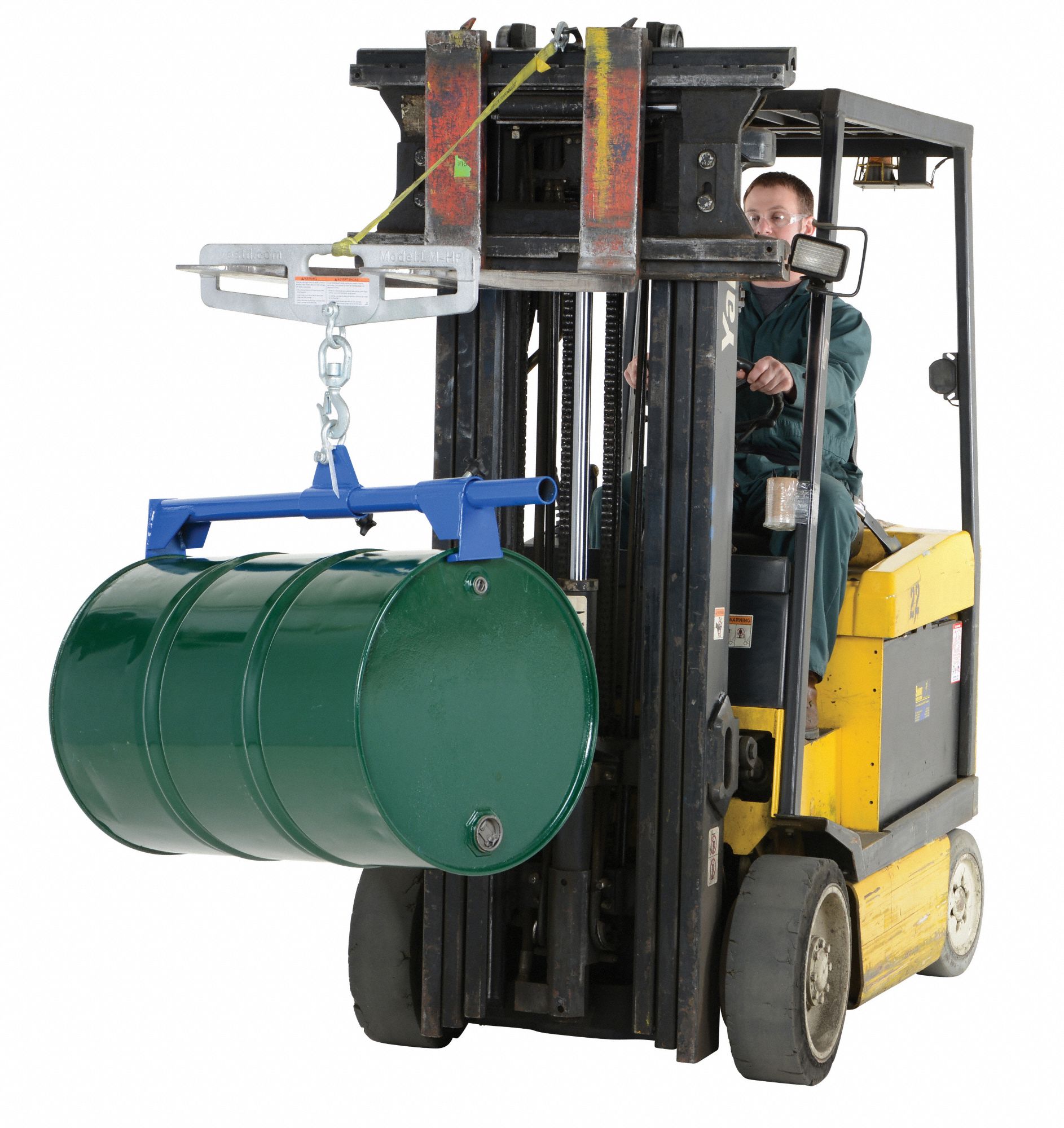 GRAINGER APPROVED Drum Lifter, Vertical, 1,000 lb Load Capacity, 4 1/2