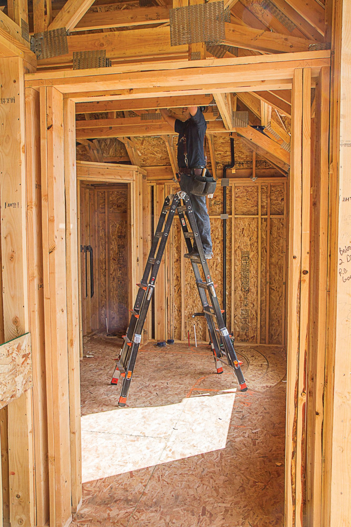 LITTLE GIANT 22 ft Fiberglass Multipurpose Ladder, 300 lb Load Capacity