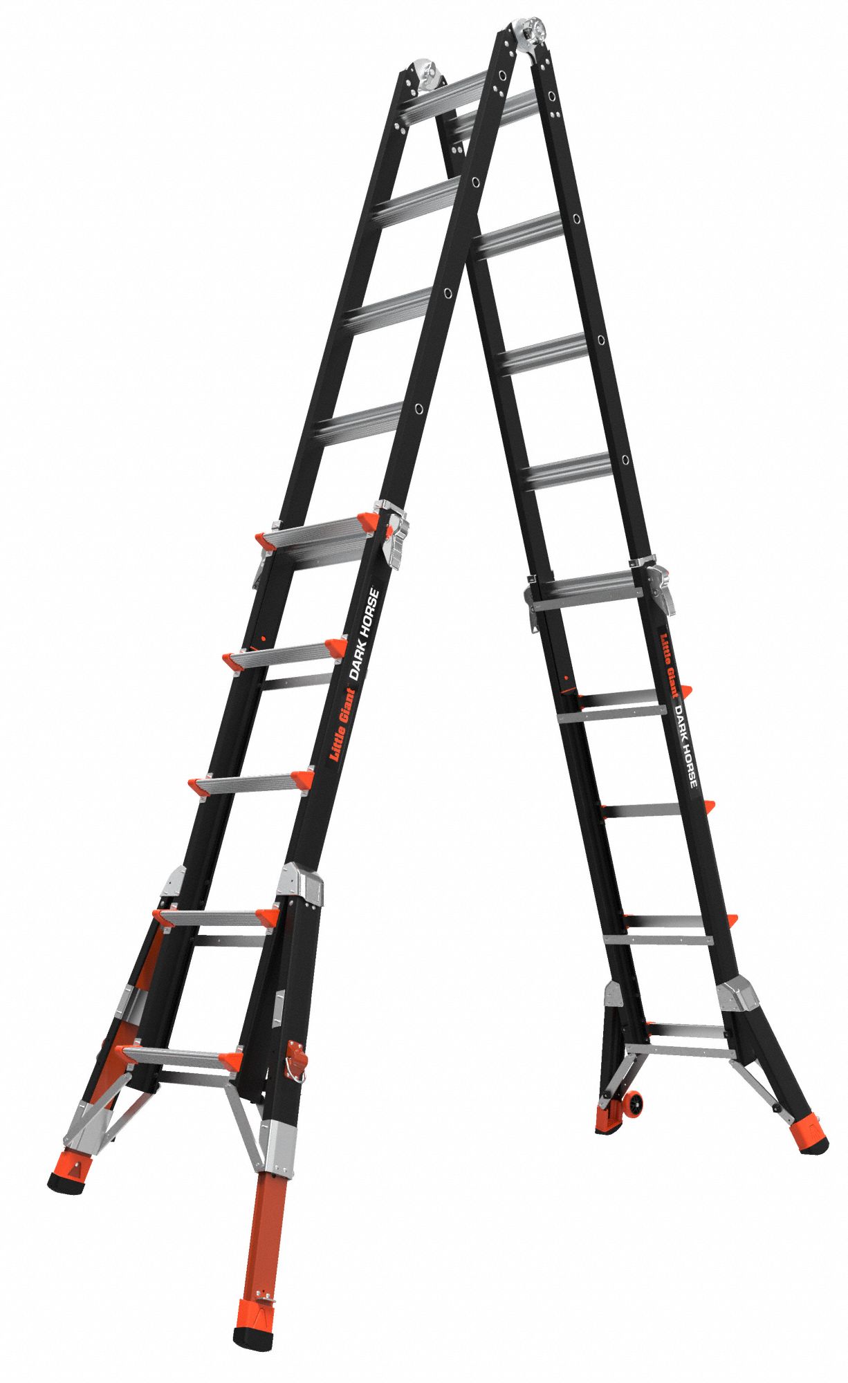LITTLE GIANT 22 ft Fiberglass Multipurpose Ladder, 300 lb Load Capacity