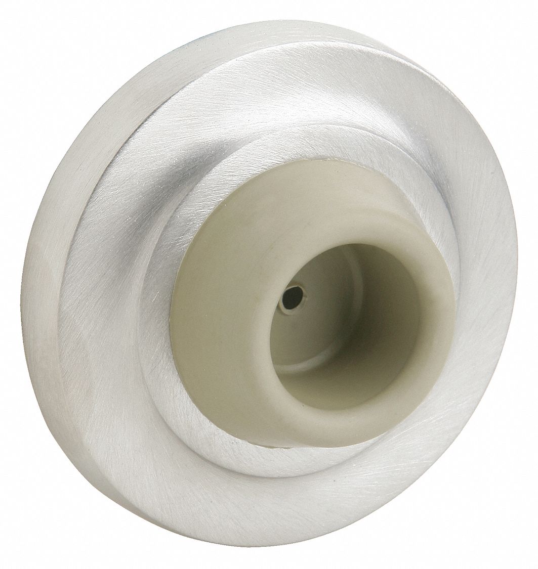 Wall Bumper Chrome, Satin Chromium-Plated