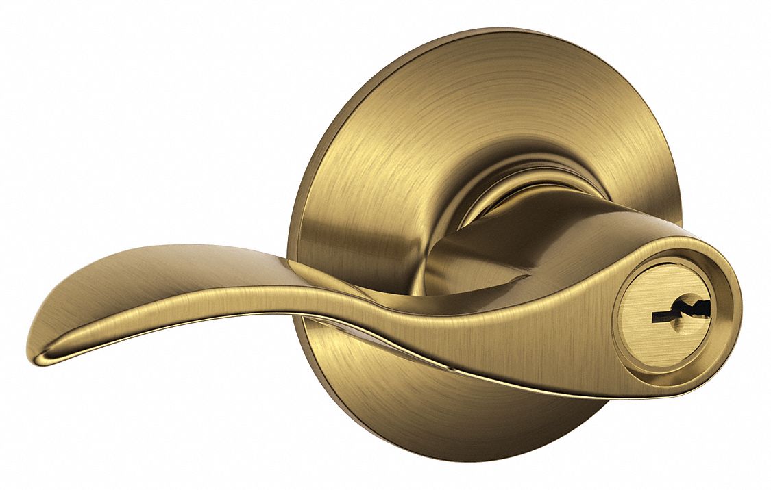 Door Lockset: Office Lever Locksets, Brass
