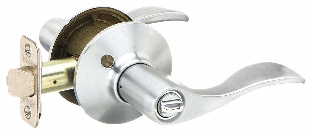 Door Lockset: Office Lever Locksets, Chrome