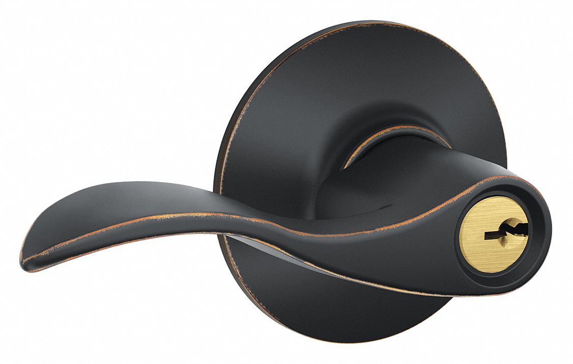 Door Lockset: Office Lever Locksets, Bronze