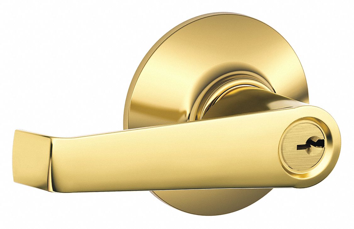 Door Lockset: Office Lever Locksets, Brass