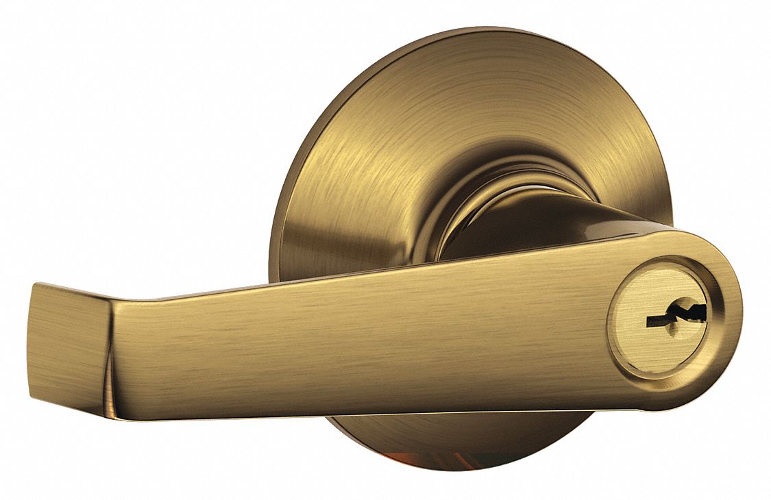 Door Lockset: Office Lever Locksets, Brass