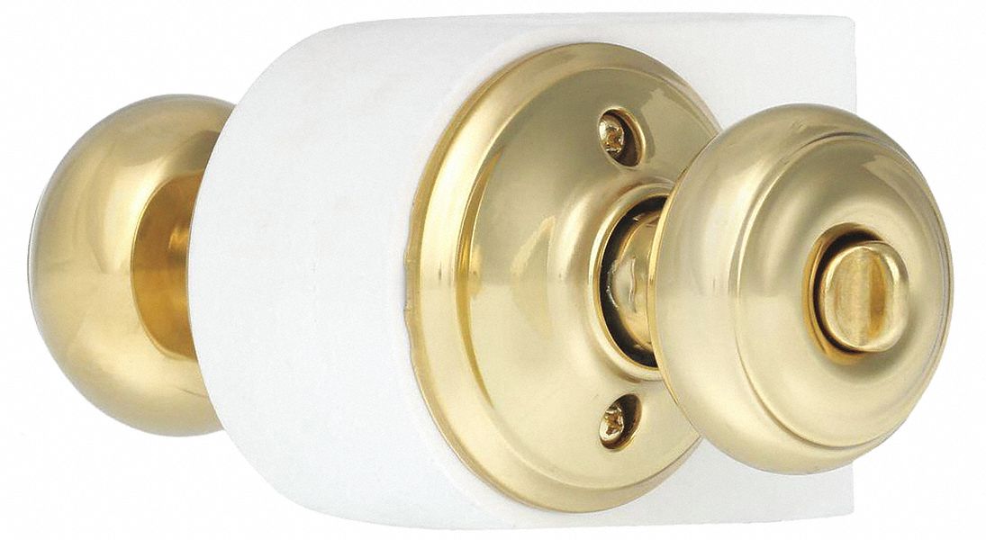 Door Lockset: Office Knob Locksets, Brass