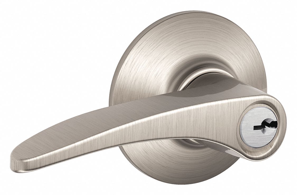 Door Lockset: Office Lever Locksets, Nickel