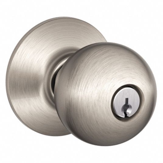 SCHLAGE, Office Knob Locksets, Nickel, Door Lockset - 45EH26|F51A ORB ...