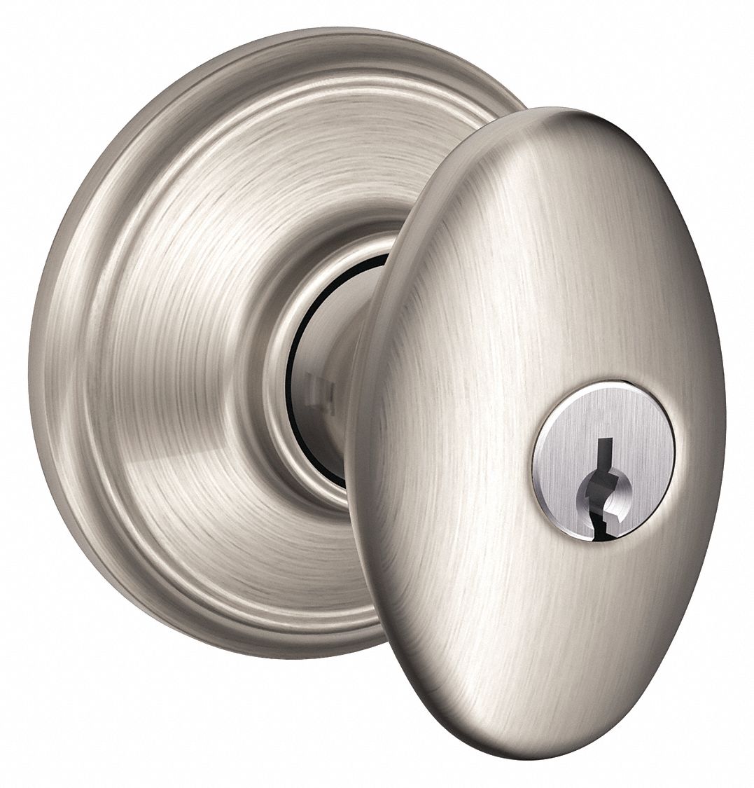 Door Lockset: Office Knob Locksets, Nickel