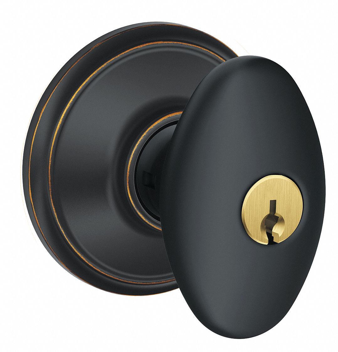Door Lockset: Office Knob Locksets, Bronze