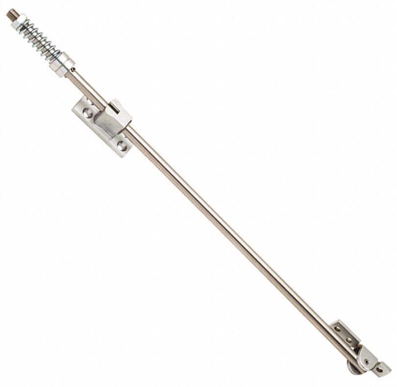 Overhead Door Holder: Overhead - Mounted, 1/4 in Wd, 1 3/8 in Overall Ht, Chrome