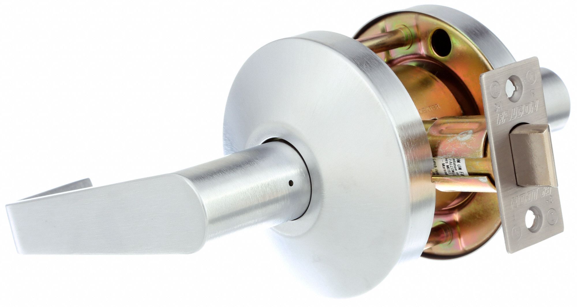 FALCON Door Lever Lockset, Mechanical, Light Duty, Satin Chrome, Cylindrical - 45EH41|B101S D ...