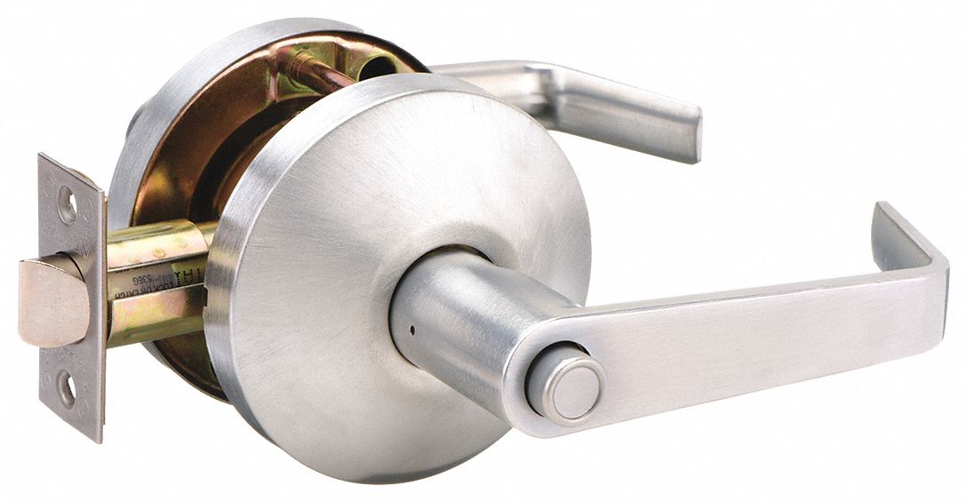 FALCON, Privacy Lever Locksets, Chrome, Door Lockset 45EH43B301S D 626 Grainger