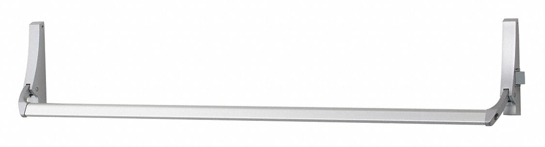 Exit Device: 44 in Max Door Wd, Aluminum