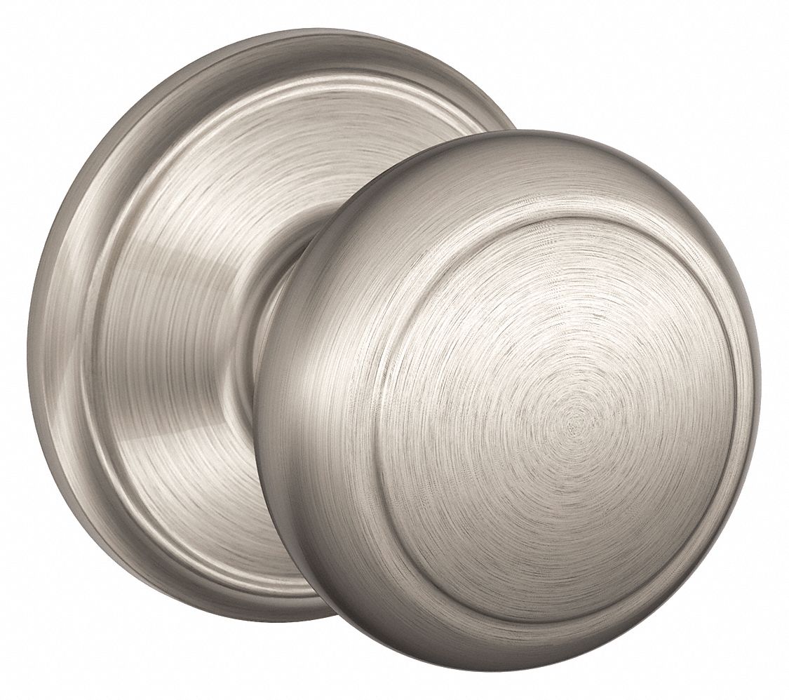 Door Lockset: Passage Knob Locksets, Nickel