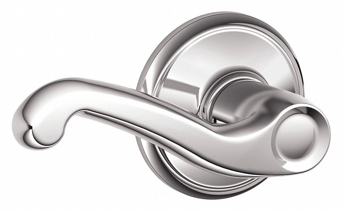 Door Lockset: Passage Lever Locksets, Chrome, ADA Compliant