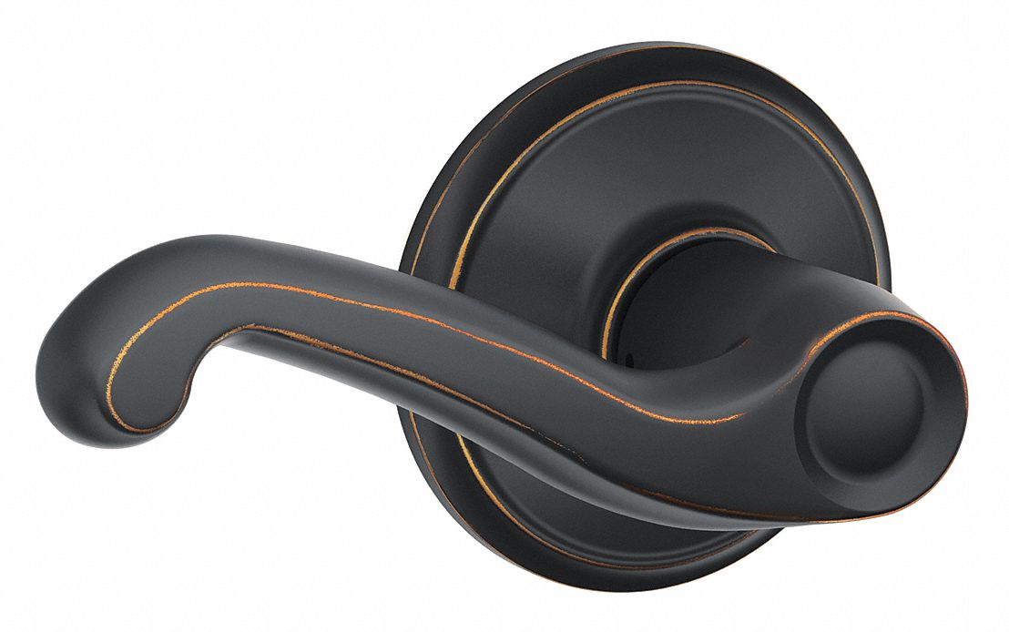 Door Lockset: Passage Lever Locksets, Bronze, ADA Compliant