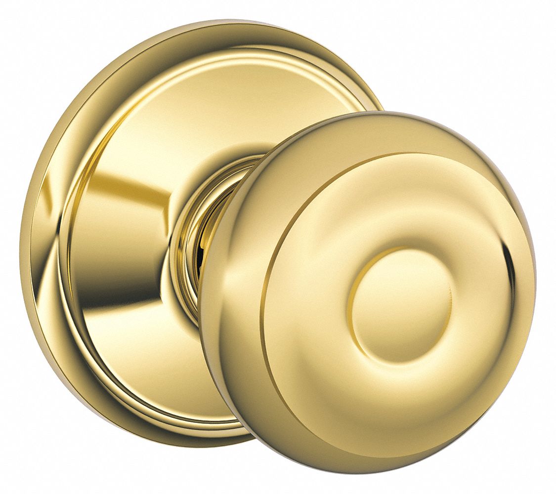 Door Lockset: Passage Knob Locksets, Brass