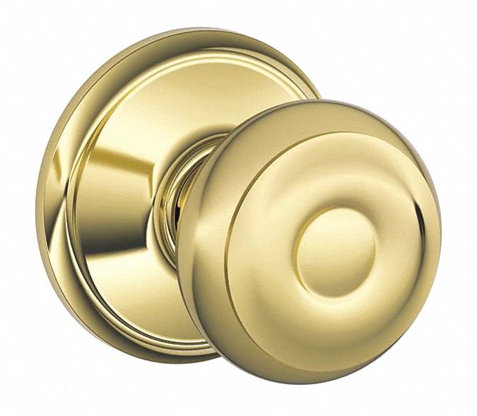 Door Lockset: Passage Knob Locksets, Brass